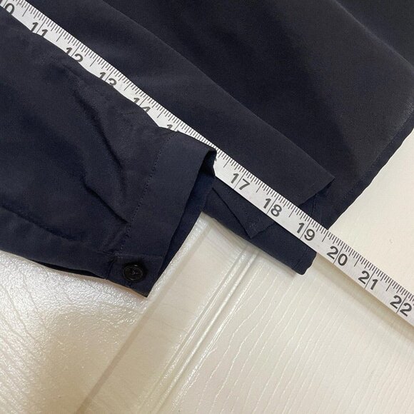 womens michael kors tops Top Blouse Shirt Blue Size 6 - Picture 8 of 11